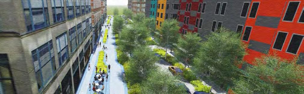 The goal of the plan was to develop a conceptual design for streets that balances the needs of all users and enhances these corridors as premier destinations in the city.