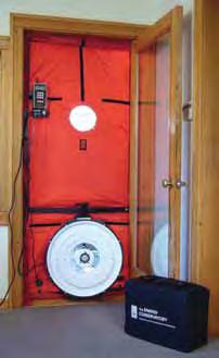 Minneapolis Blower Door Blower Door tests are used to measure the airtightness level of building envelopes, diagnose and demonstrate air leakage problems, estimate natural infiltration rates,