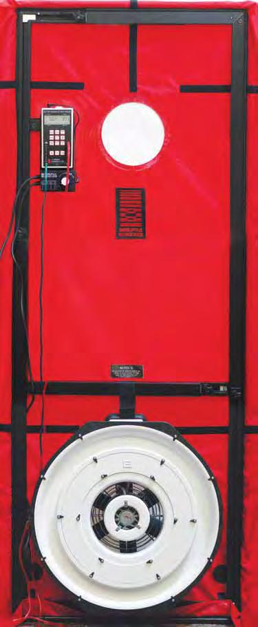 Anatomy of the Minneapolis Blower Door Lightweight, Durable Door Frame and Panel This innovative design is the result of years of refinements based on the experience of thousands of users.