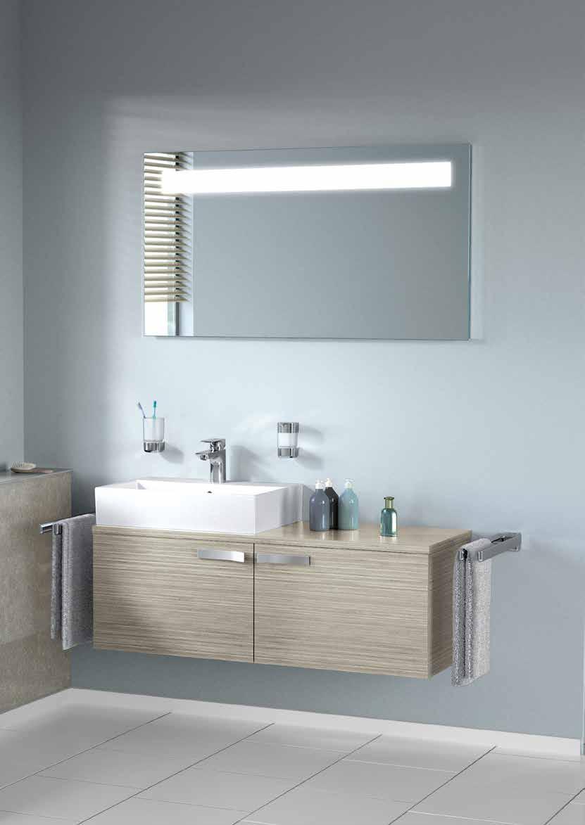 Ideal Standard mirrors are available in a wide range of sizes, with or without integrated lighting. And they re not limited to sitting above the basin.
