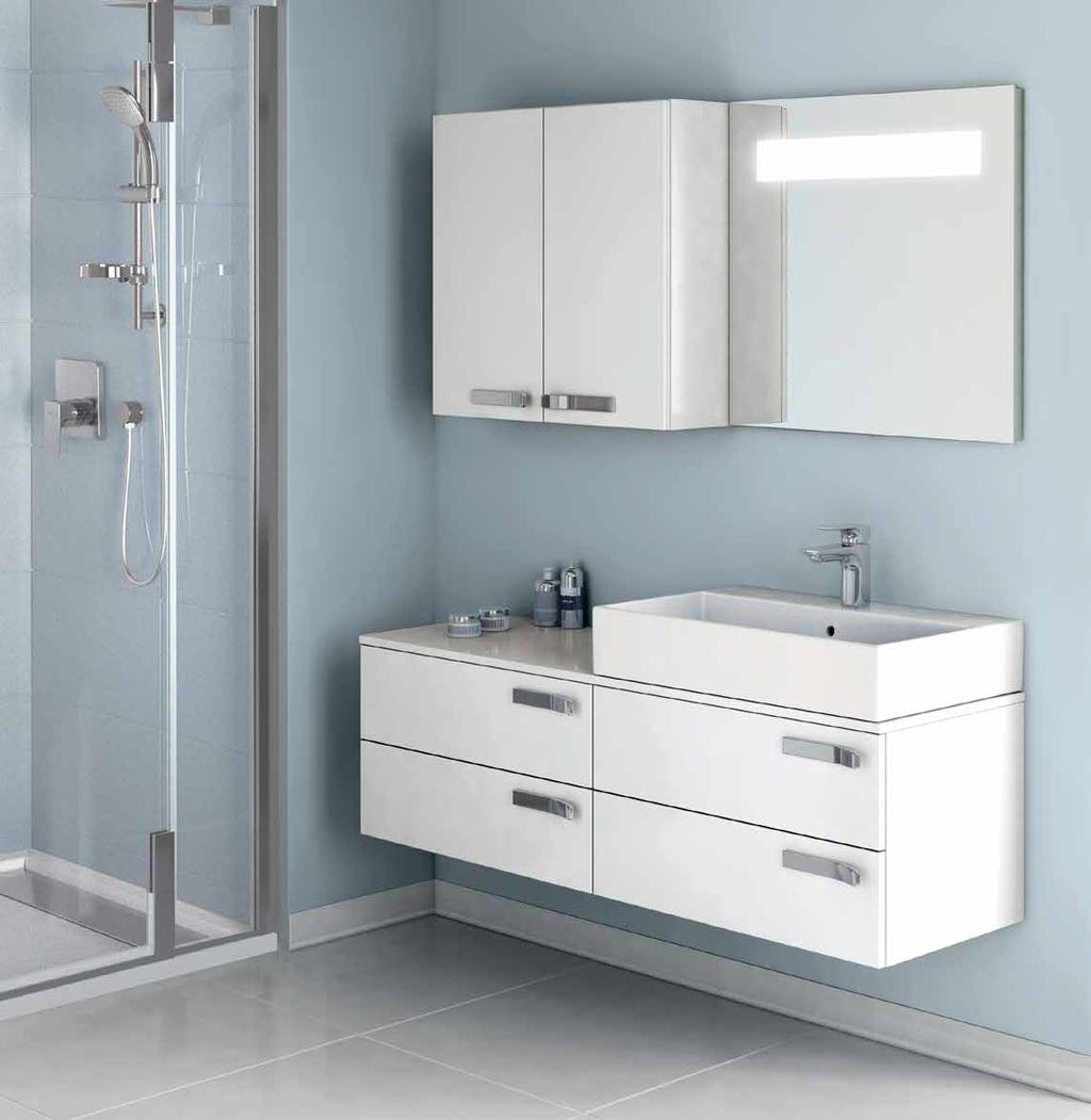 2 3 Contemporary modern Strada s balanced shapes will give you a bathroom that expresses your style, and has the feeling of sophistication that you find in the most modern, designer bathrooms.