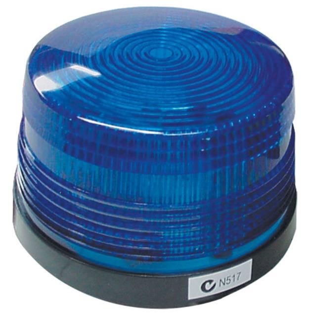 Flashing Blue Strobe Light - SDBM - Low profile blue strobe light - Designed for use with external sirens -