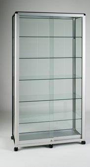 Elite A range of squared and rounded showcases, counters