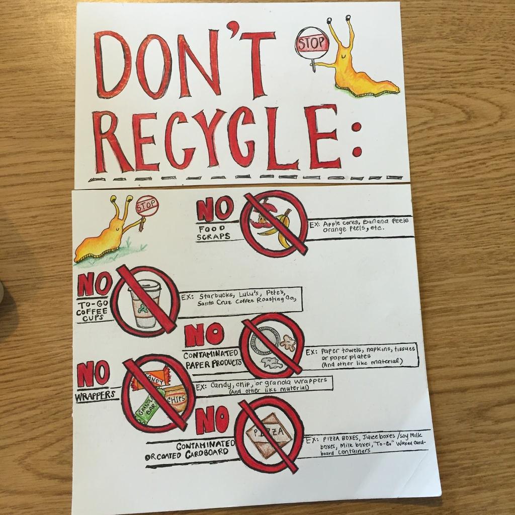 APPENDIX D Image 7 : Don t Recycle waste signage.