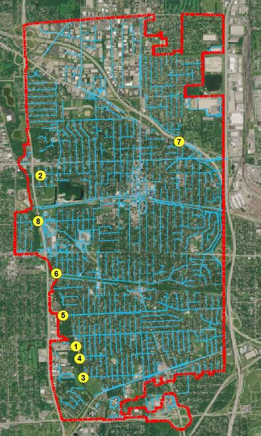 Storm Sewer System Overview There are over 702,000 linear feet (133 miles) of storm sewer within Elmhurst.
