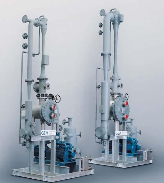 Jet vacuum plants for the chemical industry Versatile pump units have been developed by GEA Wiegand for the chemical industry. The multi-stage jet vacuum pumps reach suction pressures of up to 0.