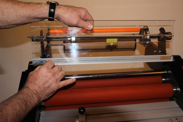 The Laminator The laminator uses two rolls of Photo-resist and only two rolls of the same width can be used up to 450 mm in width for the 18 laminator and 650 mm for the 24