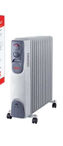 Oil heater 7 fins 500 2 Speed levels Cord storage 5 oil channel Oil heater 9 fins 2000 2 Speed levels