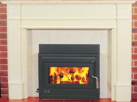 Beautifully finished with an optional crafted timber mantel, this fashionable wood heater provides maximum heating capacity and efficiency with very low maintenance and a great deal of appeal.