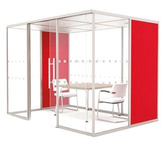 Qube The Qube pod is part of a range of modular high performance acoustic rooms that create the ideal private meeting or