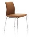 upholstered stackable chair is