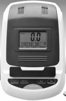 EXERCISE METER FUNCTION KEYS 1. MODE: Press this button to change the function displayed 2. UP: In setting mode, press this key to increase the setting value of TIME, DIST, CAL 3.