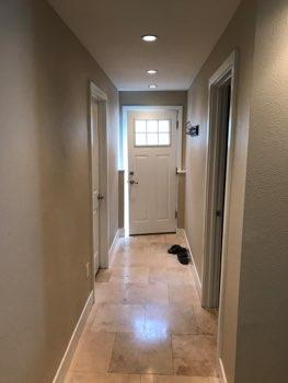 1. Conditions Basement Hallway Ceiling and walls are in good condition