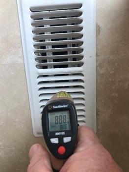 Heating condition Service does not appear to have been performed