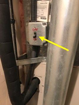 Furnace disconnect is located to