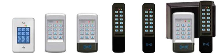 Keypad entry of a valid one to six digit code activates one or both of the output relays