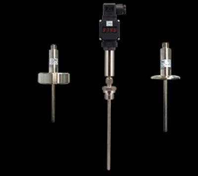.. +250 C Connection: thread, clamp DIN 32676, VARIVENT, UNION NUT DIN 11851 Bulb Material: stainless steel Sensor: Pt 100 Electrical Connection: plug DIN 43650, M12 Output: Pt100 or 4-20 ma Option: