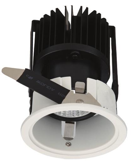 Fixed and adjustable round recessed LED Down Light, die cast aluminium body LED Down reflector.
