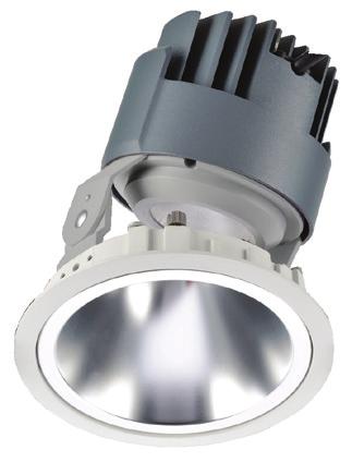 Adjuatable round recessed LED Down Light, die cast aluminium body in 18W/25W/40W LED Down reflector.