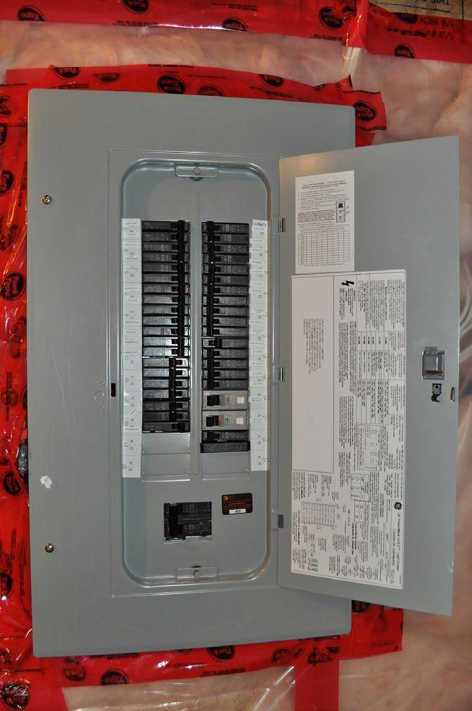 ELECTRICAL Electrical breaker panel box (fuse panel) You are supplied with a 100 amp fuse panel located in your basement.