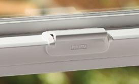 Vent stops on single and double hung windows and horizontal sliders for controlled ventilation. engineered window screen pull rail makes it easy to install and remove screens.
