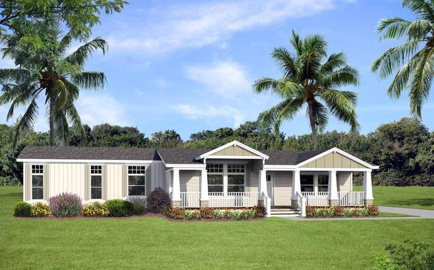 WC27 66-8 x 26-8 / 40-0 w/porch 3 bed-2 bath 2056 sq.ft. 2284 sq.ft. w/ porch Shown with optional exterior elevation 66'-8" D WH PANTRY OVEN REFER.