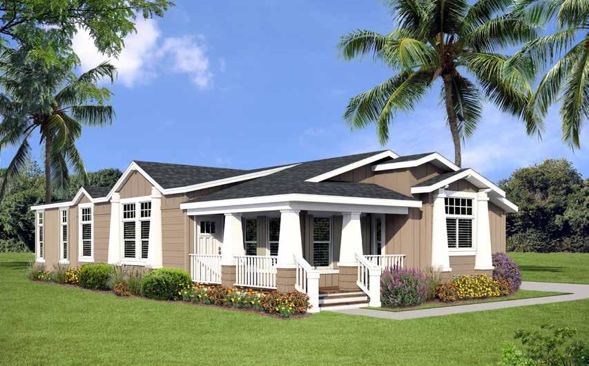 WC28 61-0 x 30 3 bed-2 bath 1703 sq.ft. 1830 sq.ft. w/ porch Shown with optional exterior elevation 61'-0" T3018 T3018 T3018 BED #2 10'-8" x 9'-9" (OPTIONAL DEN) 2 OPTIONAL L.