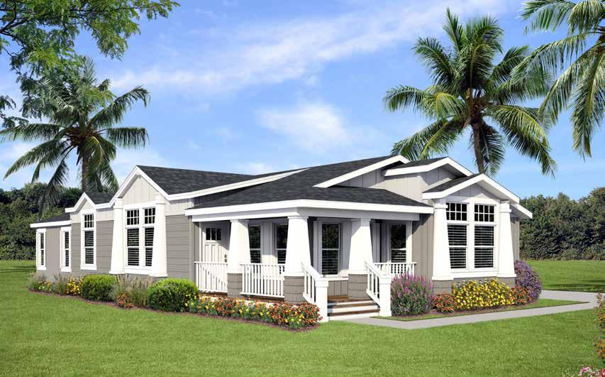 WC20 61 x 30 3 bed-2 bath 1712 sq.ft. 1842 sq.ft. w/ porch Shown with optional exterior elevation 61'-0" T4618F WINDOW BED #2 10'-8" x 9'-9" (OPTIONAL DEN) 2 CABS/ L.