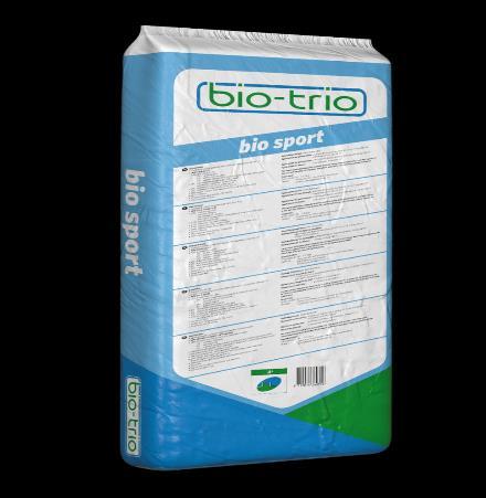 Bio Sport Product description Bio Sport is a low-odour, dust-free organic mineral compound fertiliser with magnesium NPK 10-4-6+(3)+10% zeolite.