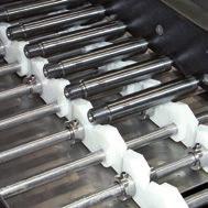 mesh belts in polymer or stainless steel Jigged indexing conveyors