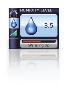 Press to confirm your choice. Warming the H5i The warm-up feature is used to pre-heat the water before starting treatment. To start warming: 1. Navigate to the humidity level icon. 2.