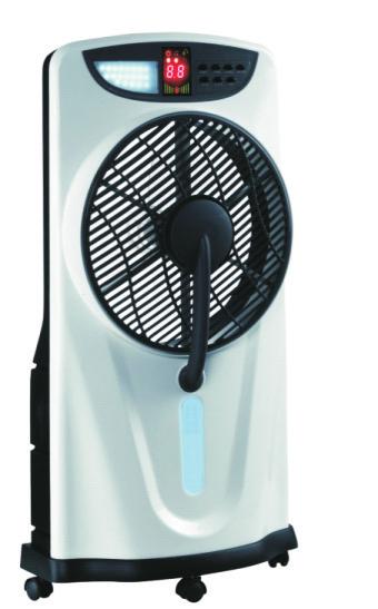RECHARGEABLE FAN GRST-160 100V-240V, 50Hz/60Hz, with two pin plug With DC socket for DC using 12LEDs lamp 3speeds setting With oscilation