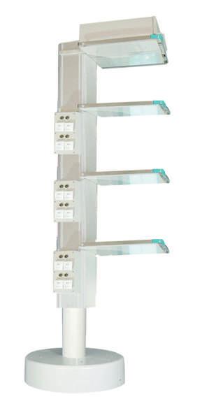 CEILING PENDANT... COLUMN OP405 MEDICAL COLUMN WITH TWO SHELF AND SALINE ROD Economical pendant designed for sick rooms and small operation theatre.