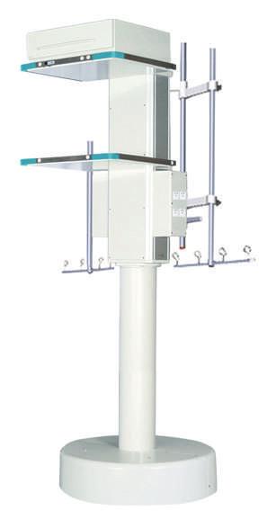 suction OP410 MEDICAL COLUMN MULTIFUNCTIONAL Multifunctional Rotatable pendant designed for sick rooms and small operation theater.