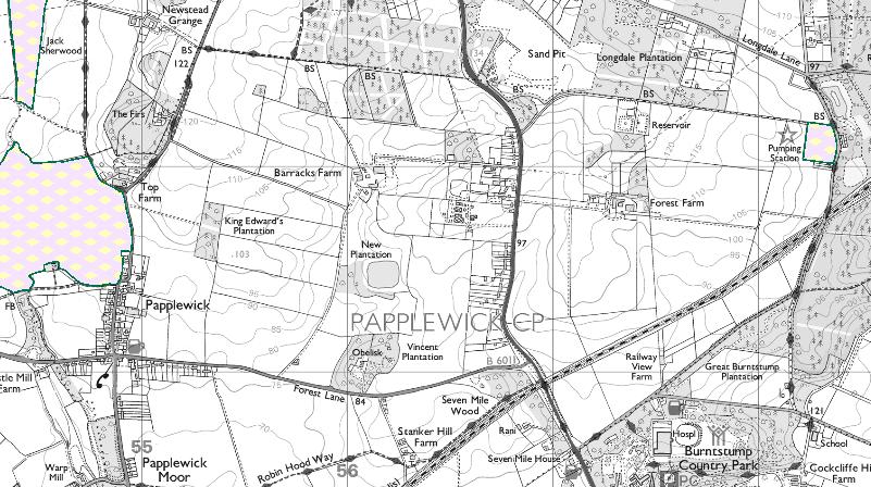 Parks & Gardens Listed Buildings in Papplewick Historic