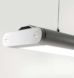 Superlight R-Beam LED fixtures are direct linkable and can be interconnected to form continuous linear