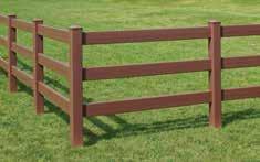 Available with CertaGrain Texture, our post & rail fence offers the authentic look of painted