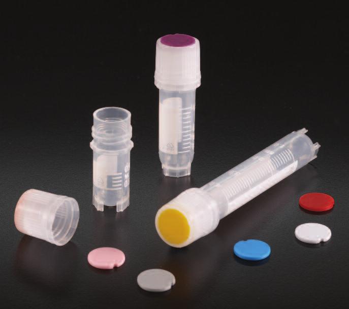 T310TP CRYOLOCK TM Tamper Evident Cryogenic Vial with Silicone Washer Seal Tube made of polypropylene / Cap made of polyethylene Recognizing the special needs of the laboratory scientist in the area