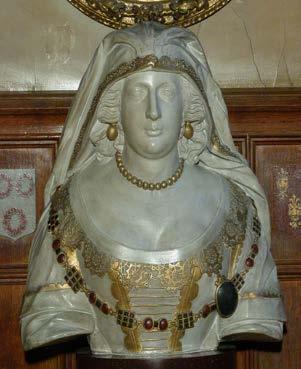11 18 th Century plaster bust of Alice Spencer Copied from her tomb in St. Leonard s Church.