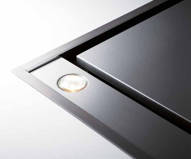 Every Caple ceiling extractor uses our perimetric extraction system, which draws air in through narrow apertures around the full perimeter of the pan.