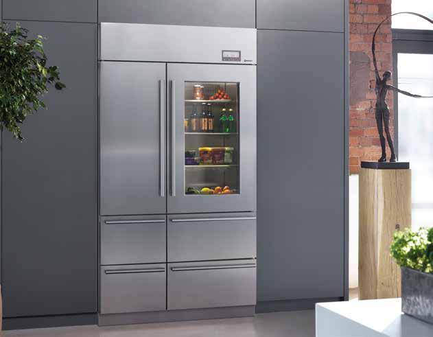 Professional Cooling Centre Made from stainless steel both inside and out, the CAFF60 can be installed built-in or used as a freestanding fridge freezer with the addition of a pair of optional side