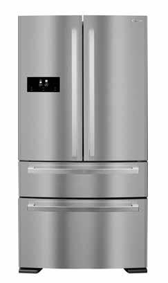 FRENCH DOOR FRIDGE FREEZER CAFF41 h:1850mm w:910mm d:763mm [inc. door - excl. handle] d:812mm [inc. door and handle] PERFORMANCE e Energy Class A+ Energy consumption 473kWh/yr Max.