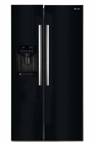 SIDE-BY-SIDE FRIDGE FREEZERS CAFF207SS Stainless Steel CAFF207SS Black CAFF207BK h:1751mm w:923mm d:700mm [inc. door - excl. handle] d:770mm [inc.