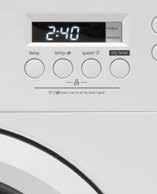 WASHER DRYER Our integrated washer dryer offers multiple programmes that are easy