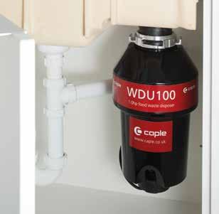 FOOD WASTE DISPOSAL A waste disposer hidden away under the sink can help you recycle your food scraps and leftovers like potato peelings, chicken bones, egg shells and tea bags.