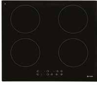 INDUCTION HOBS C846i w:590mm Black Glass --Frameless --Slider touch control with direct access --10 Level digital power display for each zone [0-9 plus Booster] -- Booster on each zone [p.