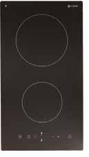 INDUCTION MODULAR HOB C994i w:288mm --Automatic stop and temperature limiter --Child safety lock --Residual heat indicators --Automatic pan detection ELECTRIC CERAMIC MODULAR HOB Black Glass
