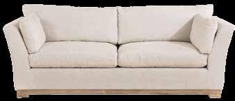 rustic white Rattan Milford 3 seater sofa