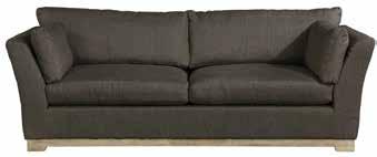 Seat height: 47cm Milford 3 seater sofa Linen