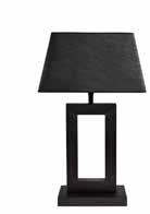 black wood A6105 (shade not included) l: 20cm w: 20cm h: 70cm BREMEN table lamp Base, grey
